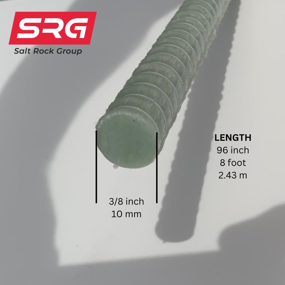 #5 - 5/8" (16mm) x 20' Length SRG - Salt Rock Group Fiberglass Rebar ($/ft)