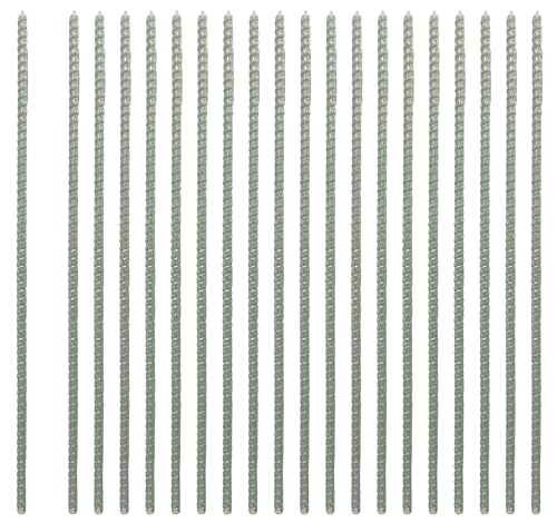 16” inch 1/2" Fiberglass Rebar Ground Stakes (20 pcs) Heavy Duty Never Rust Rebar Stakes for Concrete, Timber, Garden, Plant, Tent. Long Straight Stakes 1/2" Thickness Ground Anchors with Pointed End.