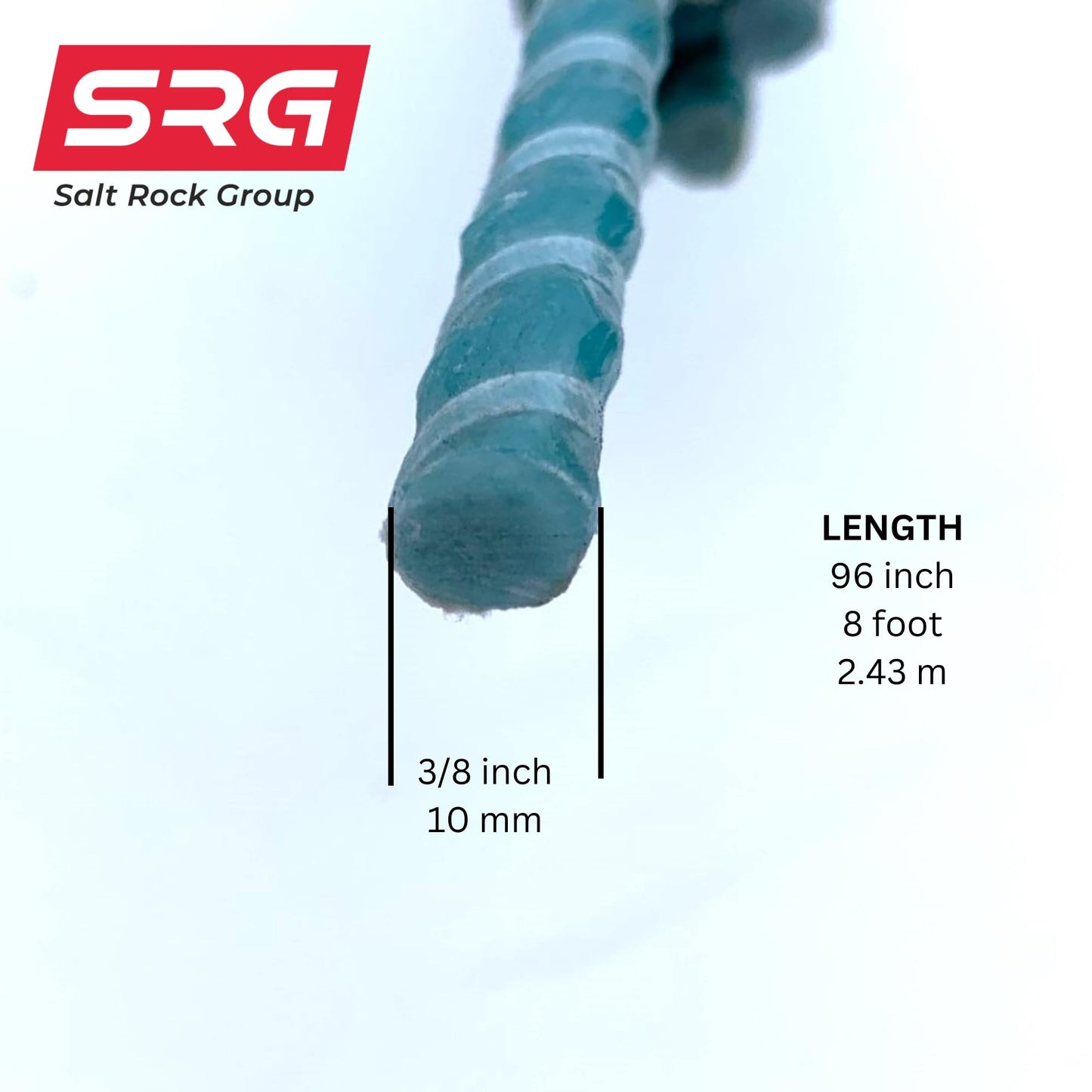 10 Pieces - #3 (3/8",10mm) 5" x 9" Stirrup - SRG - Salt Rock Group Fiberglass Rebar, natural
