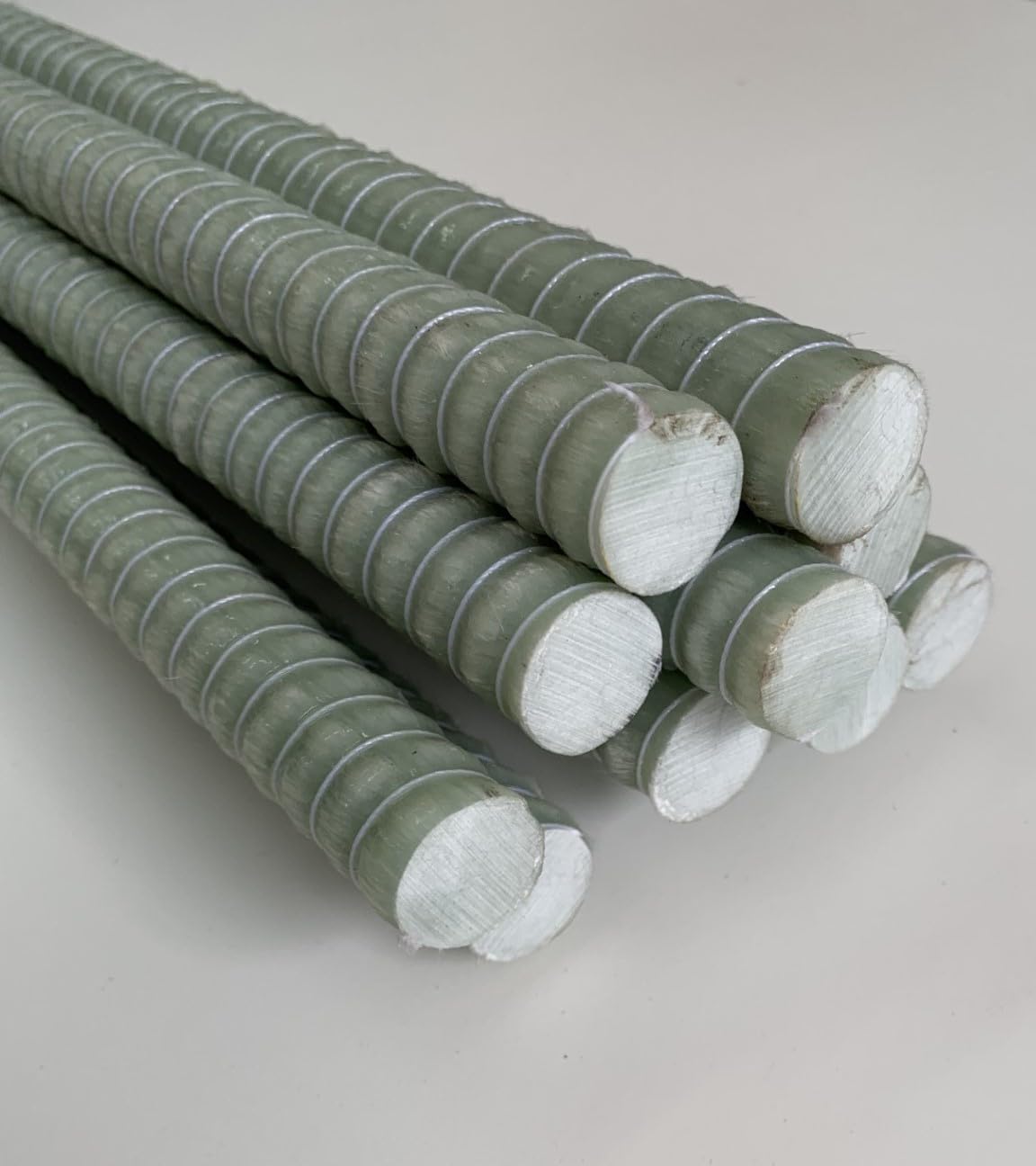 10 Pieces - #6 (3/4",20mm) SRG - Salt Rock Group Fiberglass Rebar x 95.5" Length, Natural