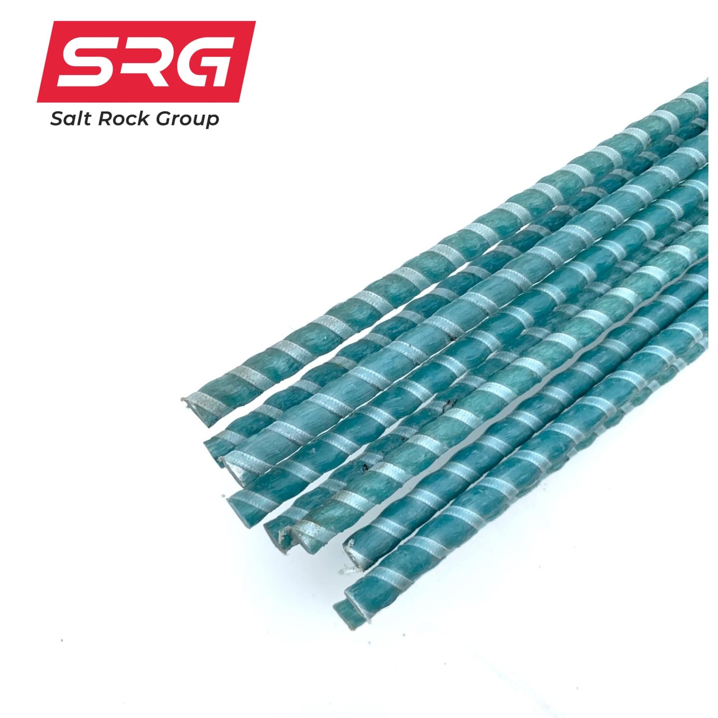 10 Pieces - #3 NS (3/8", 10mm) SRG - Salt Rock Group Non Structural Fiberglass Rebar x 96" Length