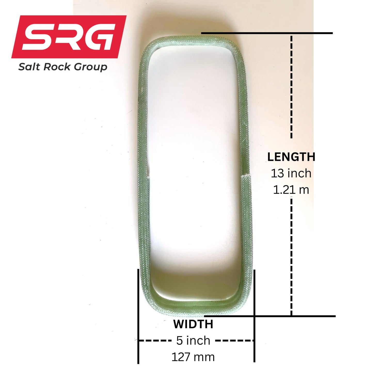 10 Pieces - #3 (3/8",10mm) 5" x 13" Stirrup - SRG - Salt Rock Group Fiberglass Rebar, natural