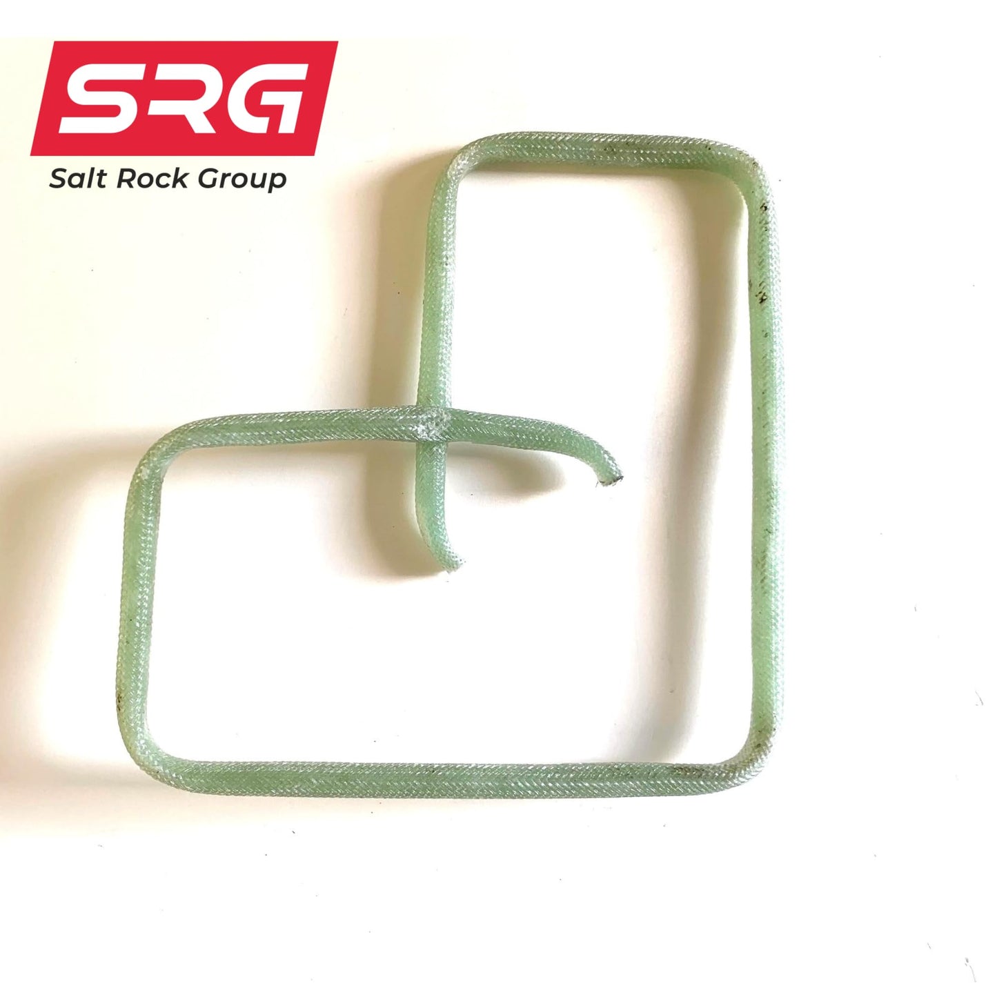 10 Pieces - #3 (3/8",10mm)9" x 9" Inside Corner Stirrup - SRG - Salt Rock Group Fiberglass Rebar, natural