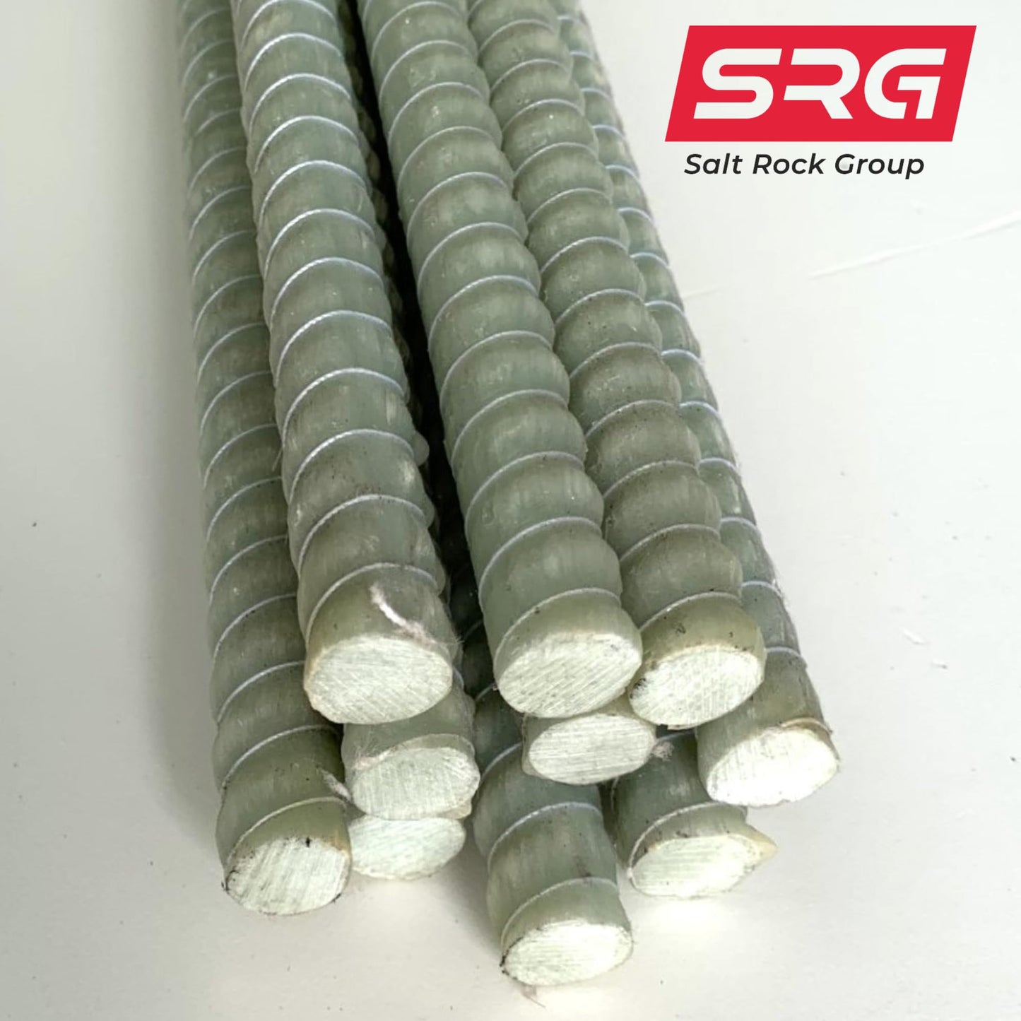 10 Pieces - #4 (1/2",13mm) SRG - Salt Rock Group Fiberglass Rebar x 95.5" Length, Natural