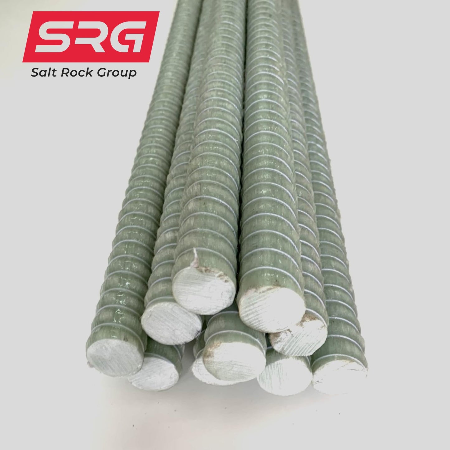 10 Pieces - #3 (10mm) SRG - Salt Rock Group Fiberglass Rebar x 96"(8 foot) Length