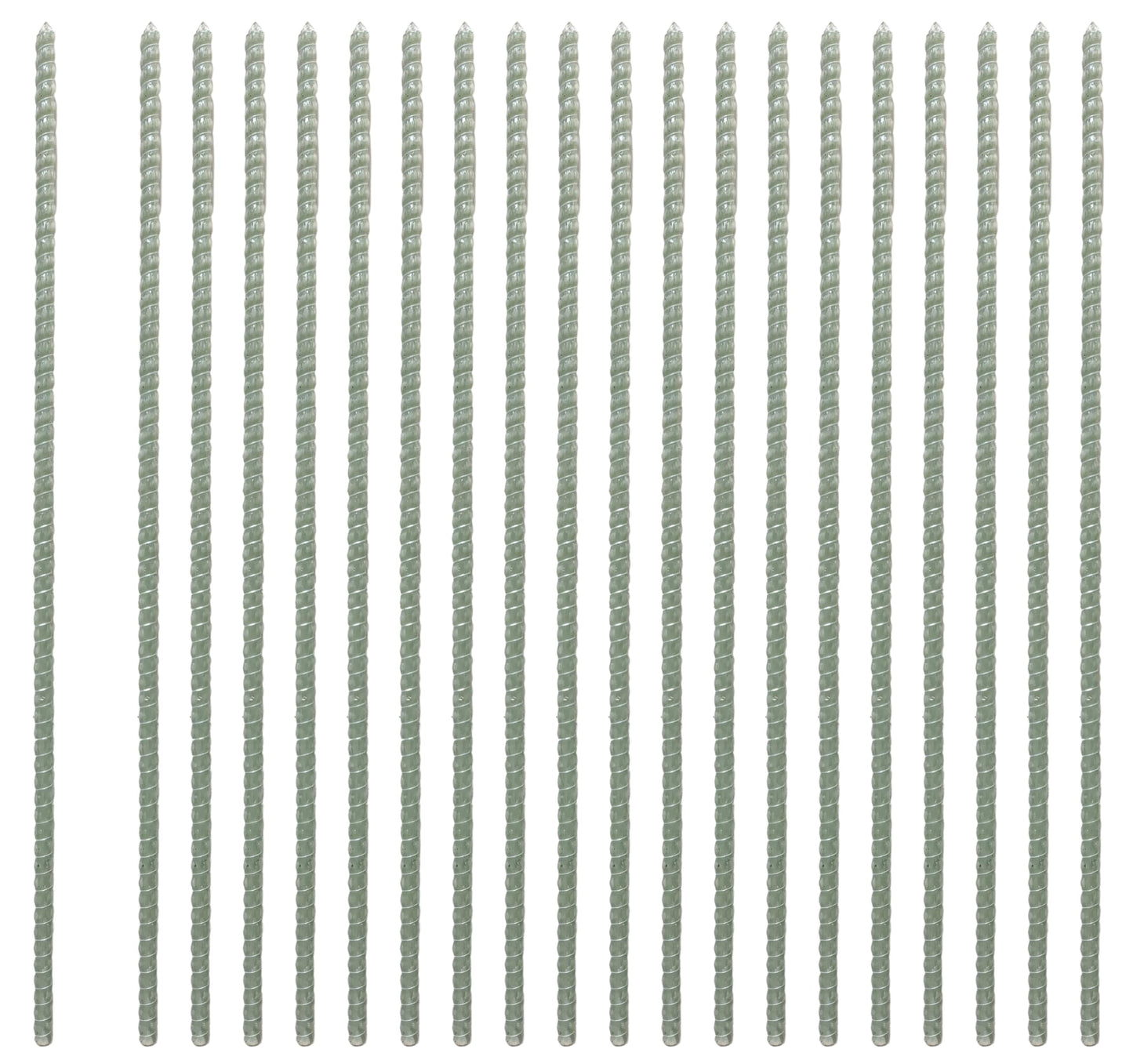 48” inch 1/2" Fiberglass Rebar Ground Stakes (20 pcs) Heavy Duty Never Rust Stakes for Concrete, Timber, Garden, Plant, Tent. Long Straight Stakes 1/2" Thickness Ground Anchors with Pointed End.